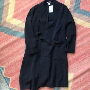 Coat with Tie Belt